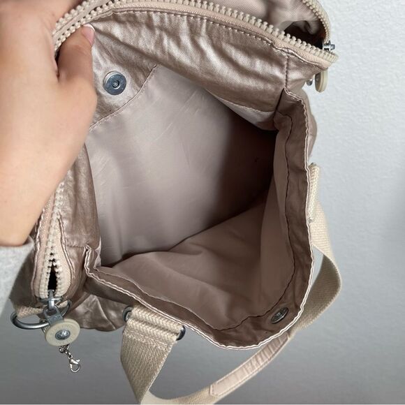 Kipling Felicity Metallic Starry Gold Shoulder Bag - Picture 6 of 7